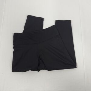 Tek Gear Essential Soft Black Crop Capri Leggings Size M Medium